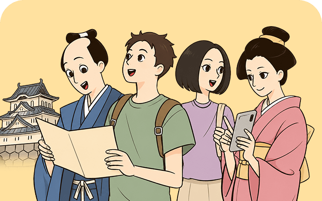 若年層やファミリー層へのリーチを表すイラスト